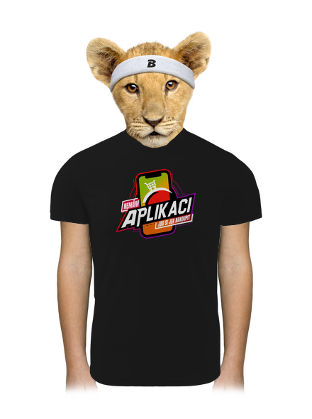 Nemám aplikaci dětské sportovní tričko Black