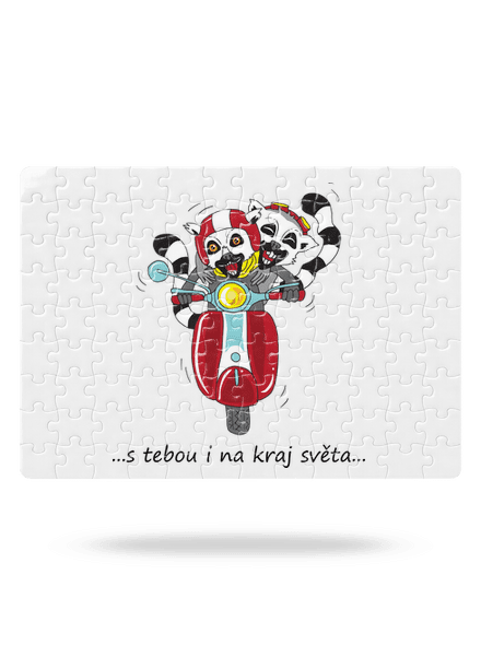 S tebou i na kraj světa puzzle White