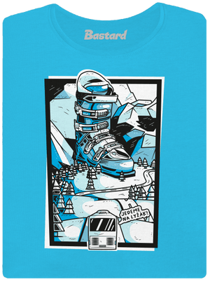 Lyžák dámské tričko s lemem Blue Atol