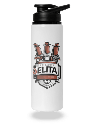 Fotbalová jelita lahev na vodu White