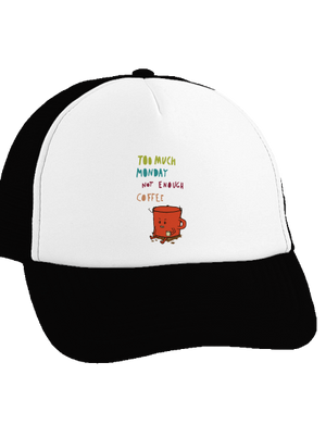 Pondělní kafe kšiltovka truckerka Black cap