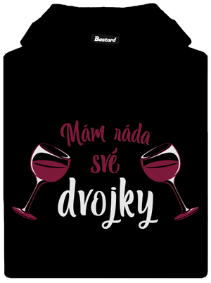 Dvojky dámská mikina klokanka Black