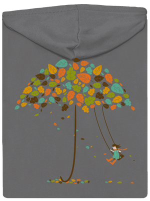 Radost z podzimu dámská mikina na zip Steel Gray