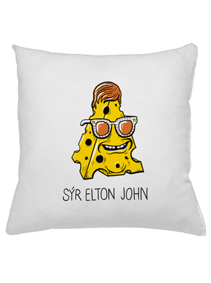 Sýr Elton John polštář White