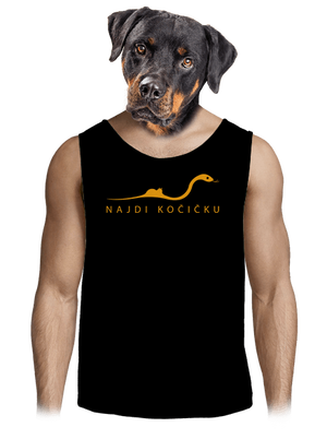 Najdi kočičku pánské tílko Black