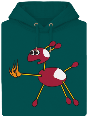 Kaštany unisex mikina premium Emerald Green