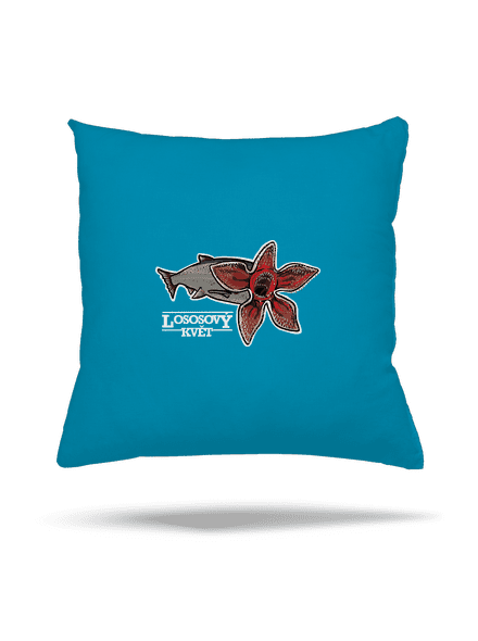Lososový květ polštář Blue Turquoise