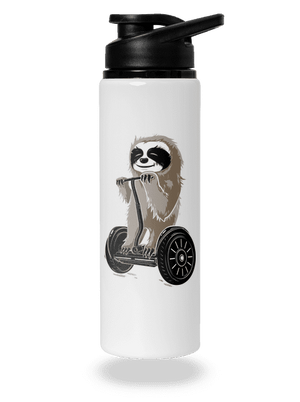 Lenochod lahev na vodu White