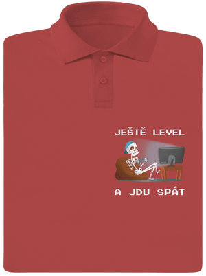 Ještě level pánská polokošile Burgundy