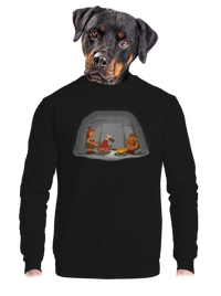 unisex mikina bez kapuce