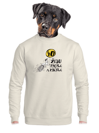 unisex mikina bez kapuce