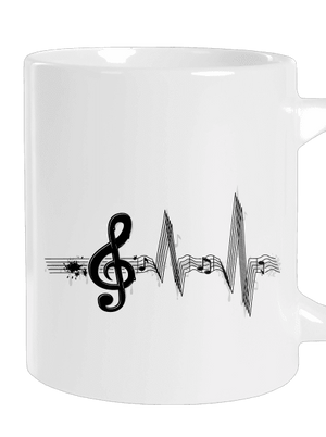 Žiju muzikou velký hrnek White