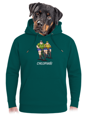 Cyklopivaři unisex mikina premium Emerald Green