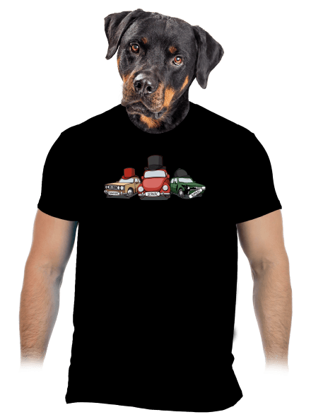 Tři veteráni pánské tričko Black