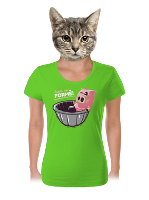 Ve formě dámské tričko Apple Green