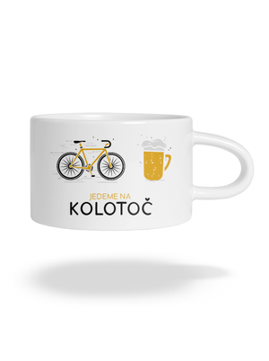 Jedeme na kolotoč hrnek makronka White