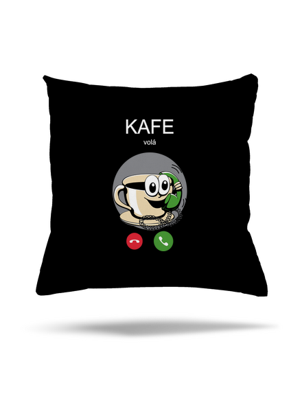 Kafe volá polštář Black