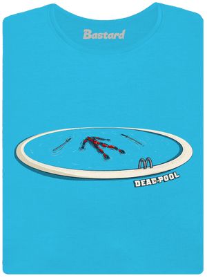 Dead in pool dámské tričko s lemem Blue Atol