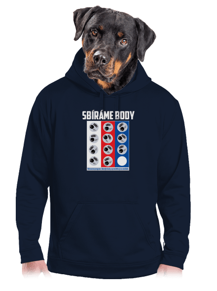 Sbíráme body - hokej pánská mikina klokanka Navy