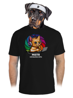 Mistr virtuálního světa pánské sportovní tričko Black