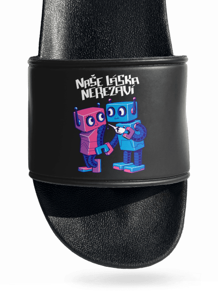 Roboti pantofle Black