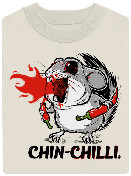 Chinchilli unisex mikina bez kapuce Off White