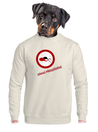 unisex mikina bez kapuce