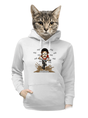 Cinklista dámská mikina klokanka White