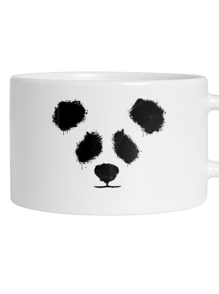 Panda hrnek makronka White
