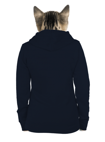 Bez potisku dámská mikina na zip Navy Mal