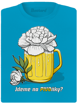 Pivoňky dámské sportovní tričko Blue Atol