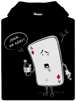 Jsem na káry dětská mikina klokanka Black