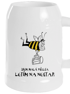 Malá včelka půllitr White