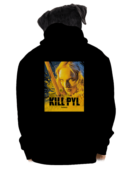 Kill pyl pánská mikina na zip Black