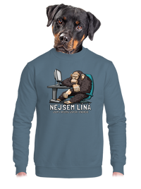 unisex mikina bez kapuce