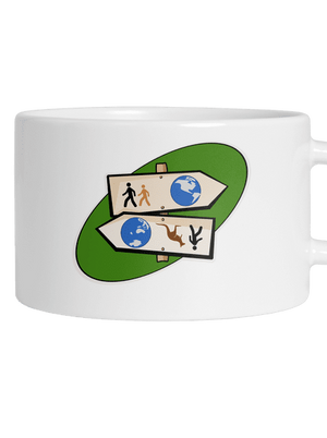 Dálkový pochod hrnek makronka White