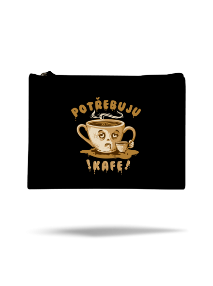 Potřebuju kafe taštička Black