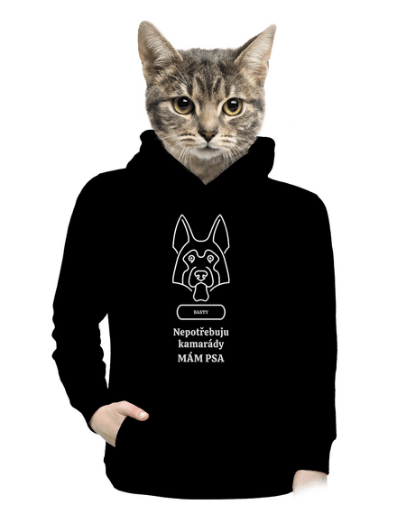 Nemůžu, mám psa dámská mikina klokanka Black