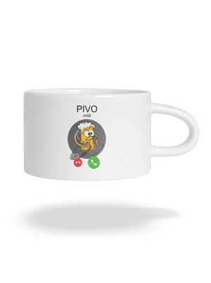 Pivo volá hrnek makronka White