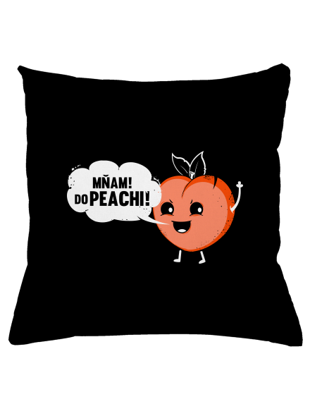 Mňam do peachi polštář Black