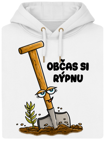 Občas si rýpnu unisex mikina premium Snowwhite