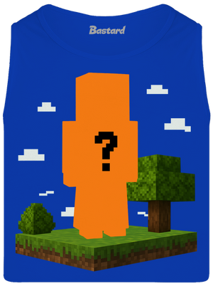 Minecraft z vlastní fotky pánské tílko Royal Blue