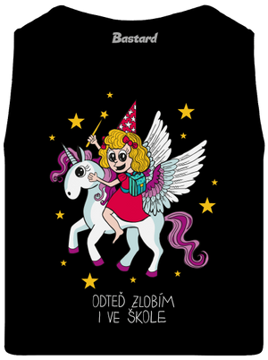 Holka ve škole pánské tílko Black