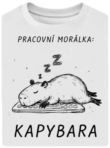 Pracovní morálka unisex tričko oversized White