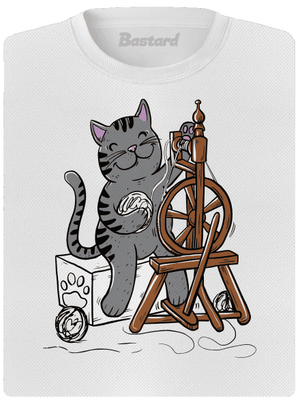 Kočka přede dámské sportovní tričko White