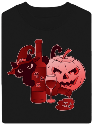 Hello, víno unisex mikina bez kapuce Black