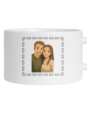 Ghibli efekt z vlastní fotky hrnek makronka White