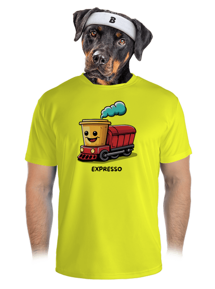 Expresso pánské sportovní tričko Neon Yellow