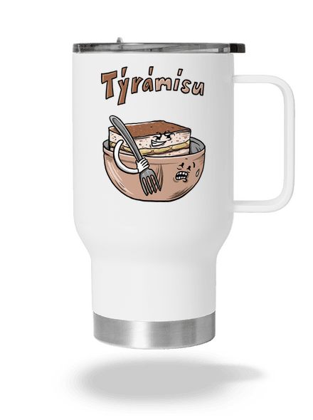 Týrámísu termohrnek White