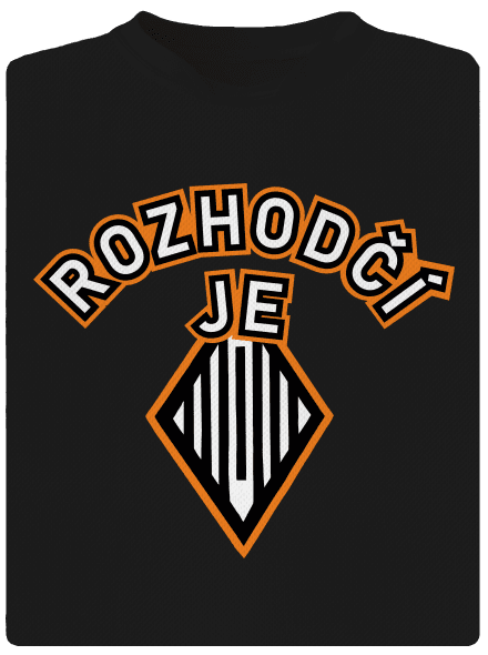 Rozhodčí pánské sportovní tričko Black